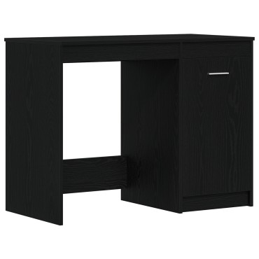 vidaXL Γραφείο Μαύρο Δρυς 100x50x76cm Επεξεργασμένο ξύλο 1 τεμ.