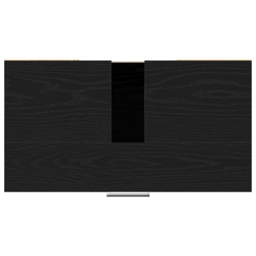 vidaXL Ντουλάπι Μπάνιου Μαύρο Δρυς 60x32x54cm Επεξεργασμένο Ξύλο