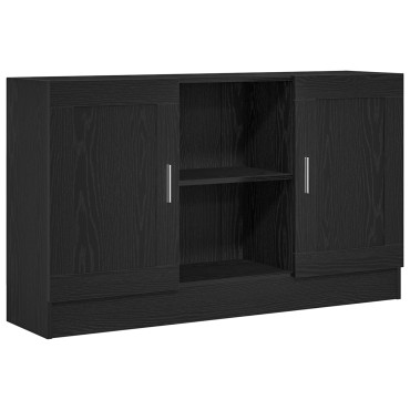vidaXL Μαύρος Ξύλινος Μπουφές 120x30,5x70cm Επεξεργασμένο Ξύλο 1 τεμ.
