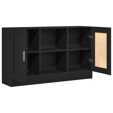 vidaXL Μαύρος Ξύλινος Μπουφές 120x30,5x70cm Επεξεργασμένο Ξύλο 1 τεμ.