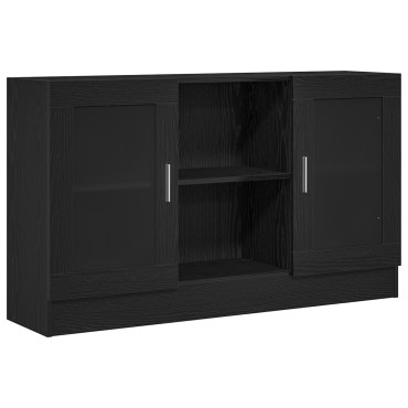 vidaXL Μπουφές Μαύρη Δρυς 120x30,5x70cm από Επεξεργασμένο Ξύλο 1 τεμ.