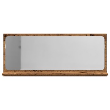 Καθρέφτης μπάνιου vidaXL από παλιό ξύλο 90x10,5x37cm Επεξεργασμένο ξύλο