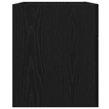 Ντουλάπι μπάνιου vidaXL Μαύρη Δρύς 80x38,5x46 cm Επεξεργασμένο Ξύλο 1 τεμ.