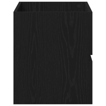 vidaXL ντουλάπι νιπτήρα Μαύρη βελανιδιά 60x38,5x45cm Επεξεργασμένο ξύλο