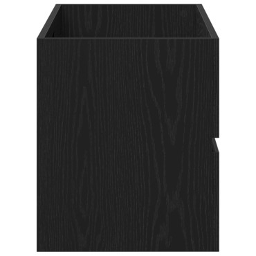 vidaXL Ντουλάπι Νιπτήρα Μαύρη Δρυς 90x38,5x45cm Επεξεργασμένο Ξύλο 1 τεμ.