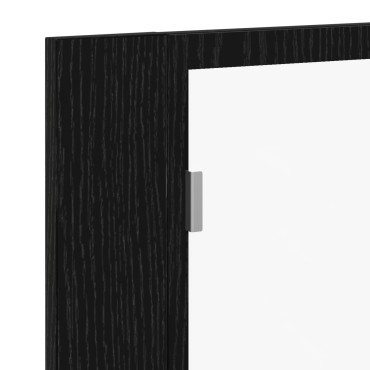 vidaXL LED Καθρέφτης Μπάνιου Ντουλάπας Μαύρο Δρυς 60x12x45cm Από Ξύλο