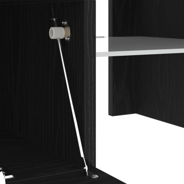 vidaXL Ντουλάπι TV 120x35x40cm Μαύρη Οξυά Επεξεργασμένο Ξύλο