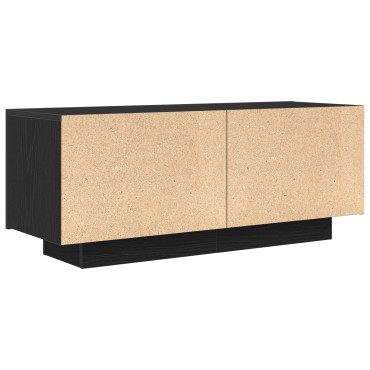 vidaXL Ντουλάπα τηλεόρασης Μαύρη Δρυς 100x35x40cm από Ξύλο