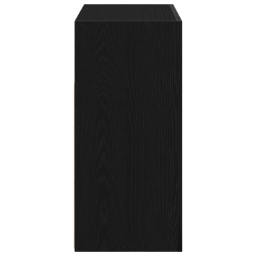 vidaXL Πλαϊνό γραφείο Μαύρη Οξυά 80x35x75cm Επεξεργασμένο Ξύλο 1 τεμ.