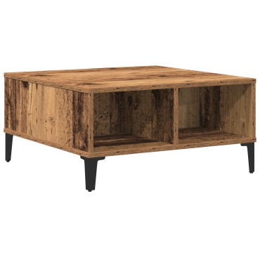 vidaXL Τραπέζι καφέ Παλιού Ξύλου 60x60x30cm Κατασκευασμένο Ξύλο 1 τεμ.