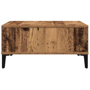 vidaXL Τραπέζι καφέ Παλιού Ξύλου 60x60x30cm Κατασκευασμένο Ξύλο 1 τεμ.