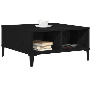 vidaXL Τραπεζάκι σαλονιού Μαύρο Δρυς 60x60x30cm Επεξεργασμένο ξύλο 1 τεμ.