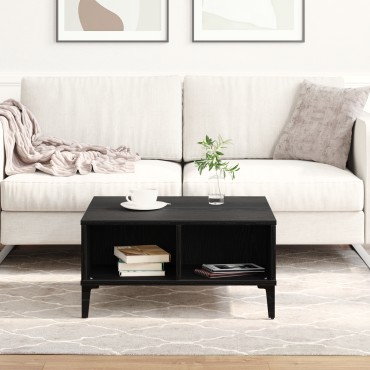 vidaXL Τραπεζάκι σαλονιού Μαύρο Δρυς 60x60x30cm Επεξεργασμένο ξύλο 1 τεμ.