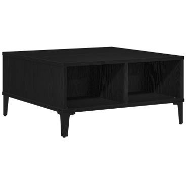 vidaXL Τραπεζάκι σαλονιού Μαύρο Δρυς 60x60x30cm Επεξεργασμένο ξύλο 1 τεμ.