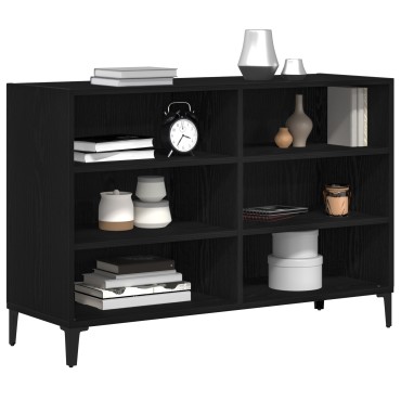 vidaXL Μπουφές Μαύρο Δρυς 103,5x35x70cm Ξύλο Επεξεργασμένο 1 τεμ.