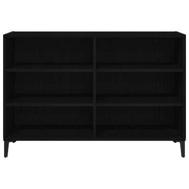 vidaXL Μπουφές Μαύρο Δρυς 103,5x35x70cm Ξύλο Επεξεργασμένο 1 τεμ.