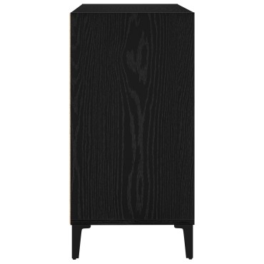 vidaXL Μπουφές Μαύρο Δρυς 103,5x35x70cm Ξύλο Επεξεργασμένο 1 τεμ.