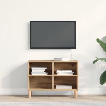 vidaXL Έπιπλο τηλεόρασης Καρυδιά τέχνης 69.5x30x50 εκ