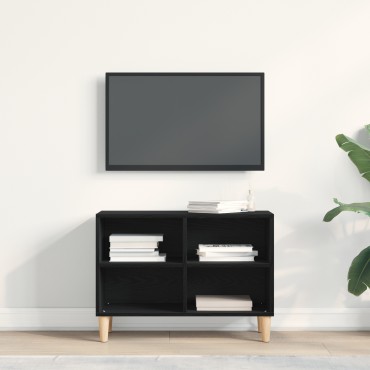 vidaXL Μαύρη ντουλάπα τηλεόρασης - 69.5x30x50 cm φτιαγμένη από επεξεργασμένο ξύλο
