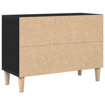 vidaXL Μαύρη ντουλάπα τηλεόρασης - 69.5x30x50 cm φτιαγμένη από επεξεργασμένο ξύλο