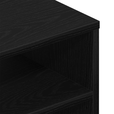 vidaXL Επιτοίχια Ράφα Μαύρη Δρυς 140x41x75cm Επεξεργασμένο Ξύλο