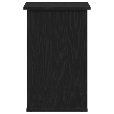vidaXL Πλευρική Ντουλάπα Μαύρο Δρυς 35x35x55cm Επεξεργασμένο ξύλο 1 τεμ.