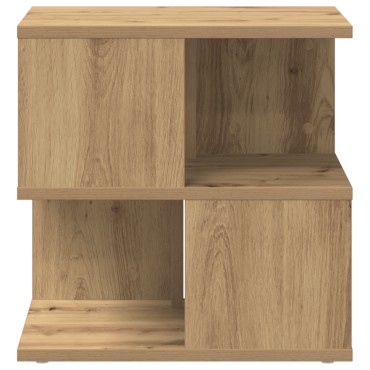 vidaXL Τραπέζι Άκρης από Οξειδωμένο Δρύ 40x40x40cm 1 τεμ.