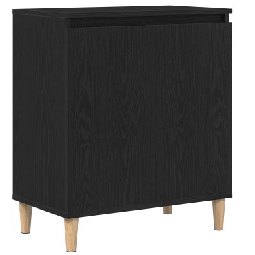 vidaXL Μπουφές Μαύρος Δρυς 60x35x70 cm Επεξεργασμένο Ξύλο 1 τεμ.