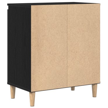 vidaXL Μπουφές Μαύρος Δρυς 60x35x70 cm Επεξεργασμένο Ξύλο 1 τεμ.
