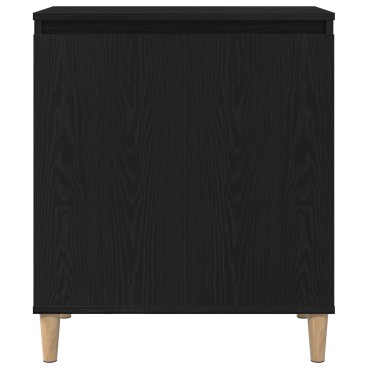 vidaXL Μπουφές Μαύρος Δρυς 60x35x70 cm Επεξεργασμένο Ξύλο 1 τεμ.