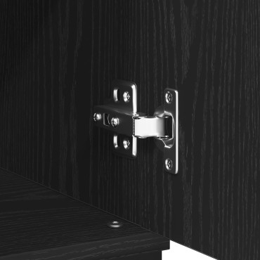 vidaXL Μπουφές Μαύρη Δρυς 60x35x70cm από Μηχανοποιημένο Ξύλο 1 τεμ.