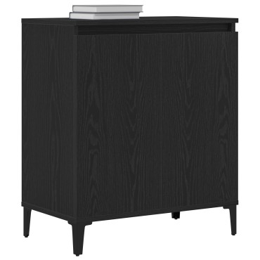 vidaXL Μπουφές Μαύρη Δρυς 60x35x70cm από Μηχανοποιημένο Ξύλο 1 τεμ.