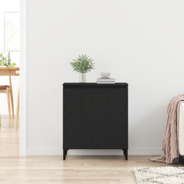 vidaXL Μπουφές Μαύρη Δρυς 60x35x70cm από Μηχανοποιημένο Ξύλο 1 τεμ.