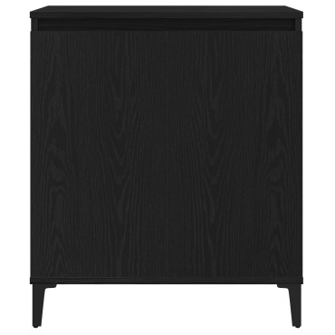 vidaXL Μπουφές Μαύρη Δρυς 60x35x70cm από Μηχανοποιημένο Ξύλο 1 τεμ.