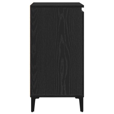 vidaXL Μπουφές Μαύρη Δρυς 60x35x70cm από Μηχανοποιημένο Ξύλο 1 τεμ.