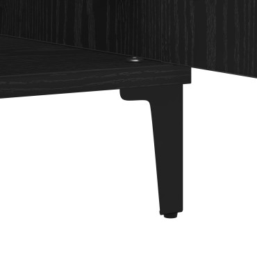 vidaXL Μπουφές Μαύρη Δρυς 60x35x70cm από Μηχανοποιημένο Ξύλο 1 τεμ.