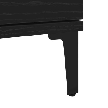 vidaXL Πλαϊνό Γραφείο Μαύρο Δρυός 60x35x70cm Επεξεργασμένο Ξύλο 1 τεμ.