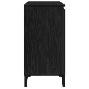 vidaXL Πλαϊνό γραφείο σε Μαύρο Δρυς 104x35x70cm Φτιαγμένο από ξύλο 1 τεμ.
