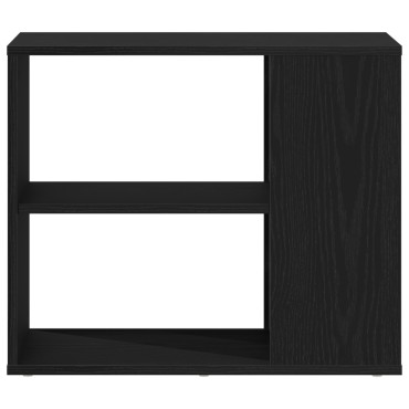 vidaXL Πλαϊνό γραφείο Μαύρο Δρυς 60x30x50cm Επεξεργασμένο ξύλο 1 τεμ.