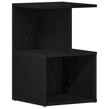 vidaXL Κομοδίνο σε Μαύρο Δρυς 35x35x55cm από Επεξεργασμένο Ξύλο 1 τεμ.