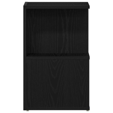 vidaXL Κομοδίνο σε Μαύρο Δρυς 35x35x55cm από Επεξεργασμένο Ξύλο 1 τεμ.