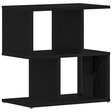 vidaXL Κομοδίνο Μαύρη Δρυς 50x30x51,5cm Επεξεργασμένο Ξύλο 1 τεμ.