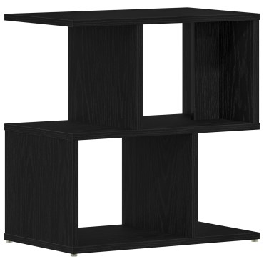 vidaXL Κομοδίνο Μαύρη Δρυς 50x30x51,5cm Επεξεργασμένο Ξύλο 1 τεμ.