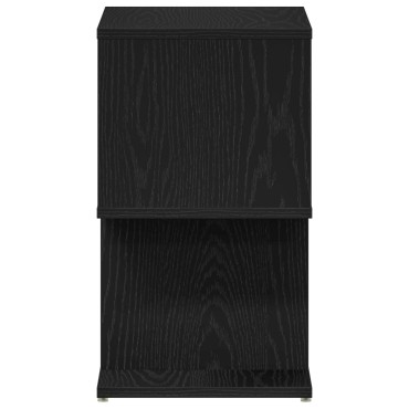 vidaXL Κομοδίνο Μαύρη Δρυς 50x30x51,5cm Επεξεργασμένο Ξύλο 1 τεμ.