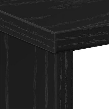 vidaXL Κομοδίνο Μαύρη Δρυς 50x30x51,5cm Επεξεργασμένο Ξύλο 1 τεμ.