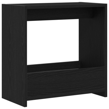 vidaXL Τραπέζι Δίπλα στον Καναπέ Μαύρο Δρύς 50x26x50cm Επεξεργασμένο Ξύλο 1 τεμ.