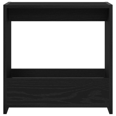 vidaXL Τραπέζι Δίπλα στον Καναπέ Μαύρο Δρύς 50x26x50cm Επεξεργασμένο Ξύλο 1 τεμ.