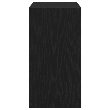 vidaXL Τραπέζι Δίπλα στον Καναπέ Μαύρο Δρύς 50x26x50cm Επεξεργασμένο Ξύλο 1 τεμ.