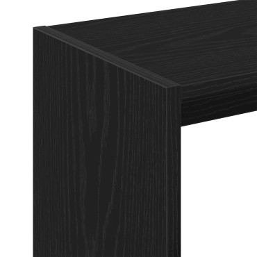 vidaXL Τραπέζι Δίπλα στον Καναπέ Μαύρο Δρύς 50x26x50cm Επεξεργασμένο Ξύλο 1 τεμ.