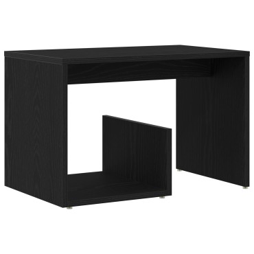 vidaXL Τραπέζι Σαλονιού Μαύρο Δρύς 59x36x38cm Επεξεργασμένο ξύλο 1 τεμ.